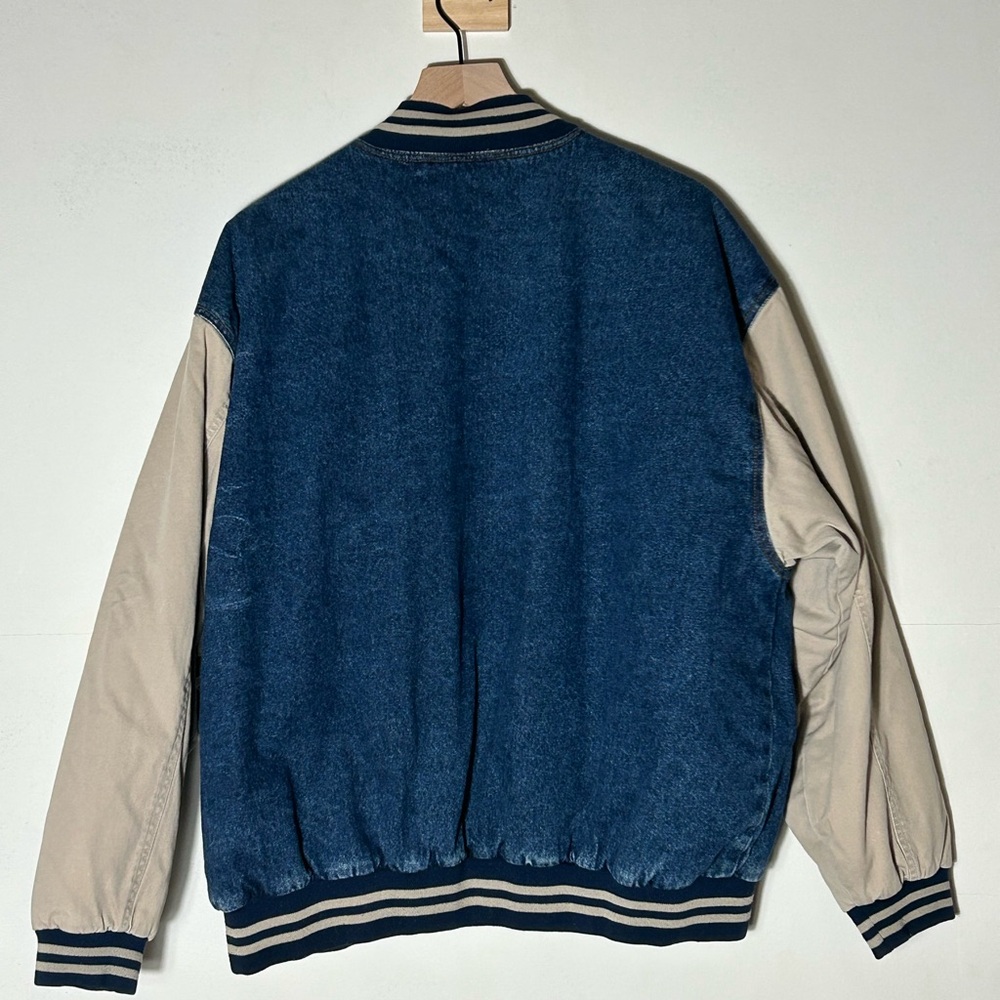 Vintage Basic Editions Size Large Denim Bomber Va… - image 6